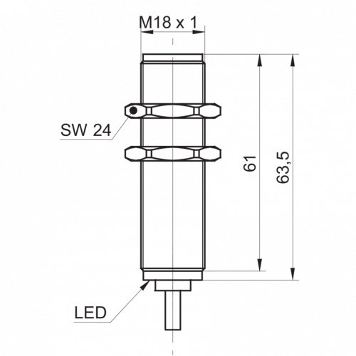 2104-CFAK_18xx100.png - CFAK 18P3100 - Capacitive proximity sensors - in direct media contact