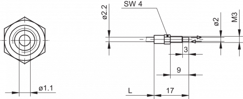 3808-FUE_xxxB1003.png - FUE 025B1003 - Glass fiber optic cable
