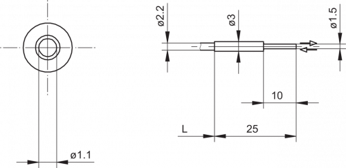 3821-FUE_xxxB2004.png - FUE 050B2004 - Glass fiber optic cable