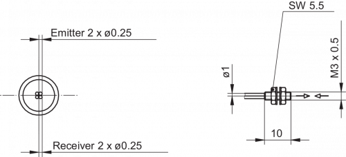 3582-FUE_xxxF1Y00.png - FUE 200F1Y00 - Plastic fiber optic cable