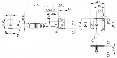 1044-FxCK_07_KS35A.png - FECK 07P6901/KS35A - Through beam sensors - subminiature
