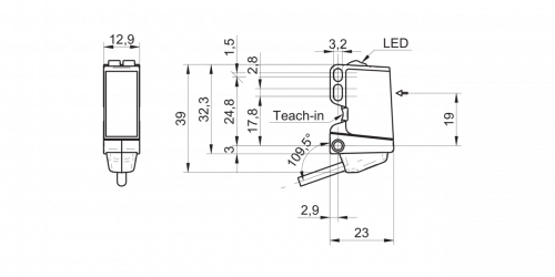 3881-O300_ER_Kabel.png - O300.ER-NV1T.72CU - Through beam sensors - miniature