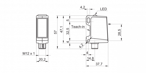 3885-O500W-ER.png - O500W.ER-GW1B.PVO - Through beam sensors - washdown