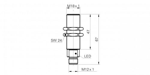 1168-FxAM_18_S14_67_LED.png - FPAM 18P3151/S14 - Retro-reflective sensors