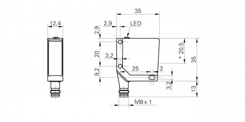 1145-FPDM_12_S35A.png - FPDM 12P5102/S35A - Retro-reflective sensors - miniature