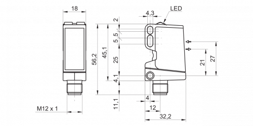 2991-O500-RR-S14.png - O500.RR-GL1Z.72O - Retro-reflective sensors - for longer ranges