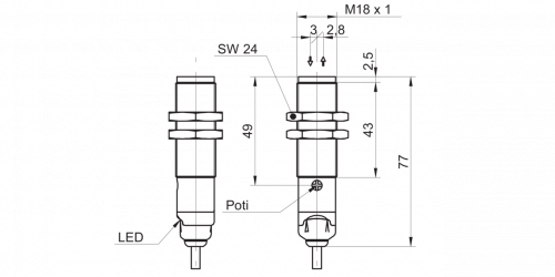 3911-OR18.RL-PV1P.7BCV.png - OR18.RL-NV1P.7BCV - Retro-reflective sensors - standard