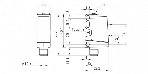 2988-O500-x-S14.png - OT500.SL-GDGQJ.72F - SmartReflect Light barriers - for longer ranges