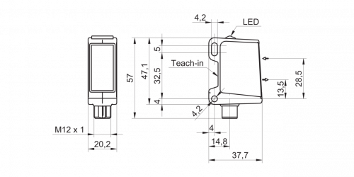 3260-O500W-x.png - O500W.GP-GW1J.PVO - Diffuse sensors with background suppression - washdown