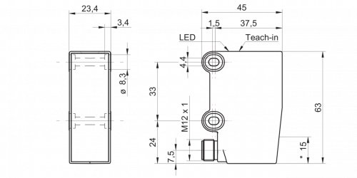 2900-OxDK_25_S14.png - OHDK 25G6921/S14 - Diffuse sensors with background suppression - standard