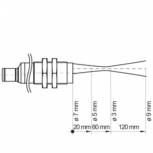 Zchn-6722_LS_OR18_GR.png - OR18.GR-NW1P.71O - Diffuse sensors with background suppression
