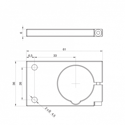 11165176.png - Mounting Adapter Type D (Front)
