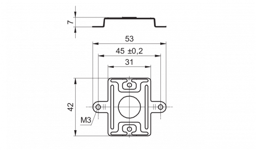 ZBH0004-MZ-X-01.png - Set of spring plate (square) for hollow shaft encoder (≥ø8 mm)