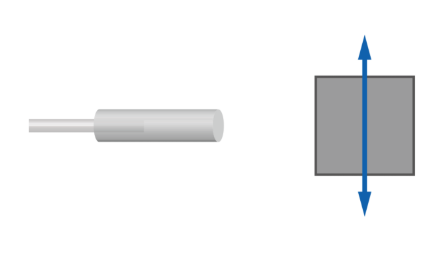 Měření boční polohy při konstantní vzdálenosti