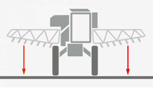 Současné měření vzdálenosti mezi zemí a rostlinami umožňuje stanovení výšky plodin.