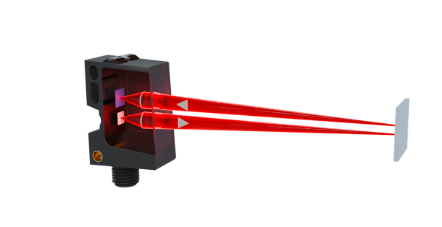 Difuzní senzory s rozdílem intenzity.