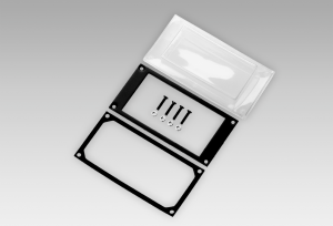 Front panel with transparent protective cover, for socket box 114 x 61 mm (Z 100.04A)