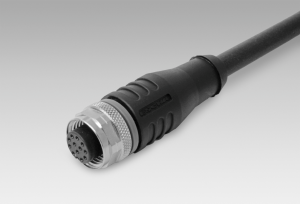 Female connector M12, 12-pin, 1 m cable (Z 201.M01)