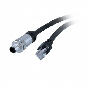 Cable GigE M12/RJ45, 5,0 m, chain