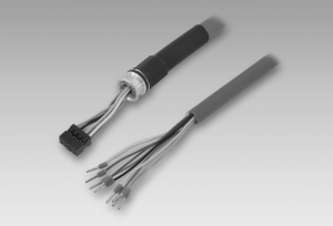 Connection cable with FCI, 8-pin / wire end sleeves, 0.6 m