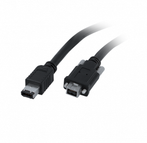 Cable IEEE1394b/a, 2,5 m screw lock