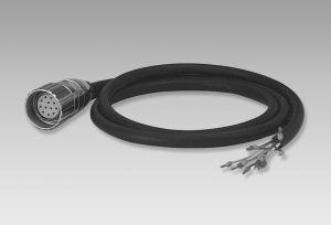 Connector M23 (S2BG12), 10 m cable (ATD analog)
