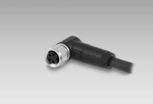 ESW 31SH0200G - Connector M8, 3 pin, angular, 2 m, shielded