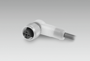 ESW 33AH1000 - Connector M12, 4 pin, angular, 10 m