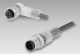 ESW 33A/KSG34AH0200 - M12 angled connector to M12 straight mating connector, 4-pin, 2 m