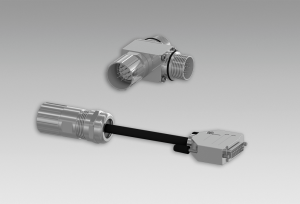 Programming cable for the HMG10P/PMG10P SSI series with flange connector/s
