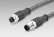 Cable with male/female M12, 5-pin, straight, A-coded, 2 m